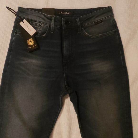 Mavi Gold Lucy Super High Rise Super Skinny W27 L30 Jeans NWT Distressed - Picture 2 of 9